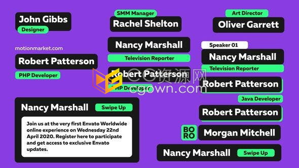 AE/PR模板视频字幕12种效果纪录片新闻文字标题设计工程