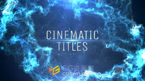 震撼爆炸粒子能量场景动作电影预告片标题-AE模板