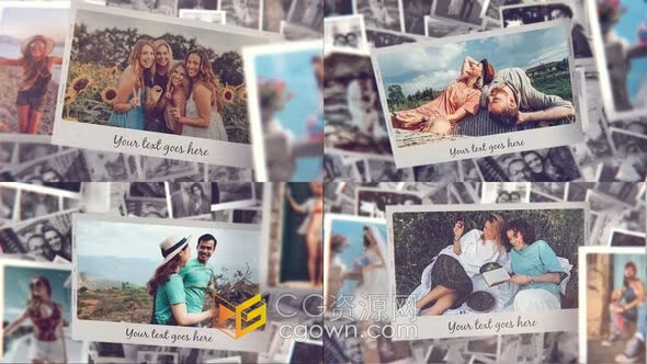 AE模板-简约时尚照片幻灯片适合任何主题视频相册展示