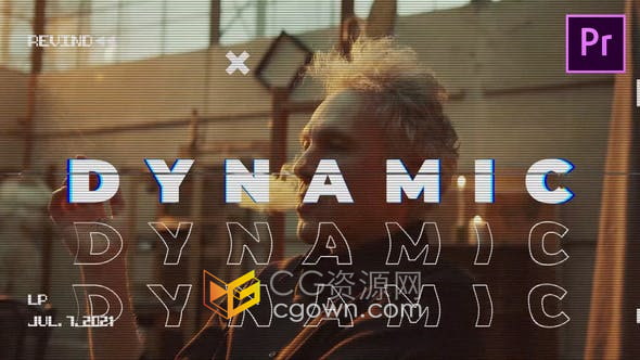 PR模板-Energy Urban Opener很酷创意动态快速介绍VHS视频片头