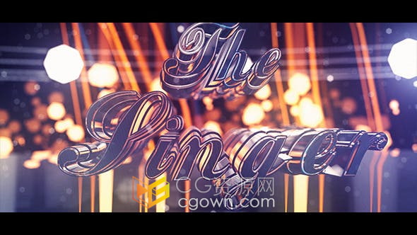 AE模板-俱乐部歌手比赛舞台金属标志视频片头动画制作