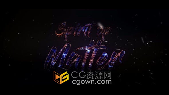 AE模板-三维发光未来派能量电流特效视频片头动画E3D插件制作