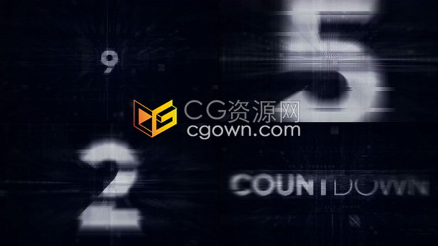 AE模板适用数码科技游戏汽车发布会倒计时科技感新品展示精彩视频倒数片头