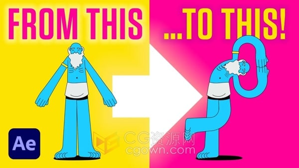 AE插件Bendio v1.0.1 Win/Mac制作弯曲图层摇曳MG动画