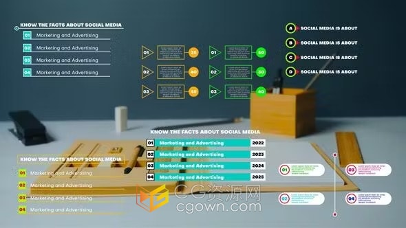 信息图表待办清单会议议程项目符号列表标题-AE模板