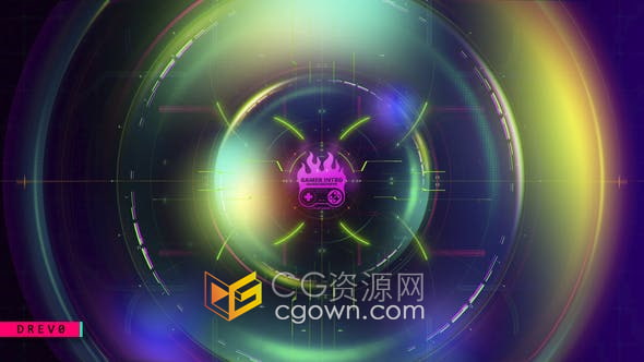 AE模板-网络游戏玩家标志或者高新技术区宣传视频片头