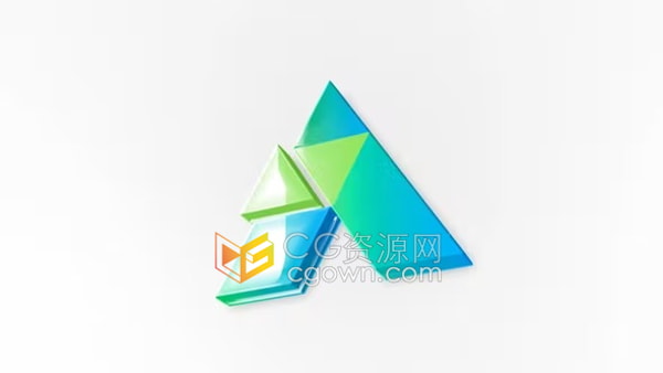 AE模板-干净描边翻转动画标志介绍Logo Intro