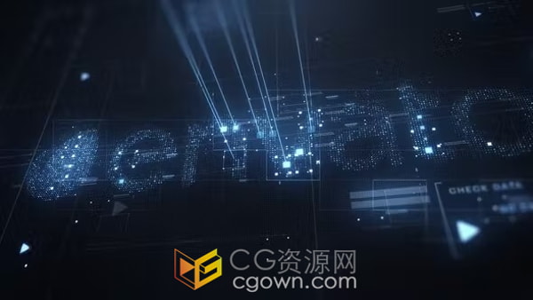 HUD元素扫描LOGO动画视频片头AE模板下载