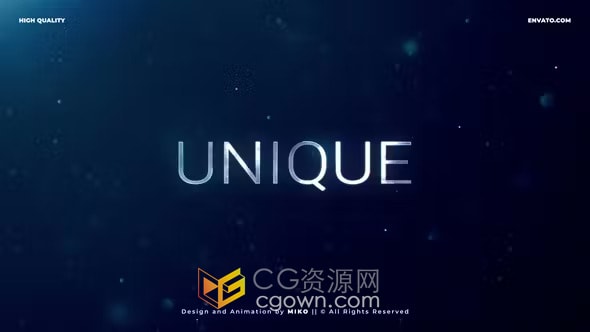 序列标题大气电影视频预告片AE模板制作