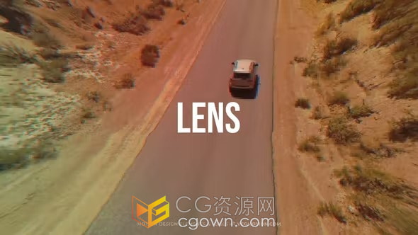 Lens Glitch 20组镜头变形故障特效画面制作AE模板