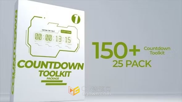 150多个倒数计时器工具包-AE倒计时模板