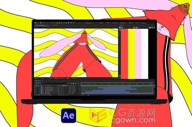 AE脚本GoodBoy Ninja Colors v1.51调色板快速配色工具