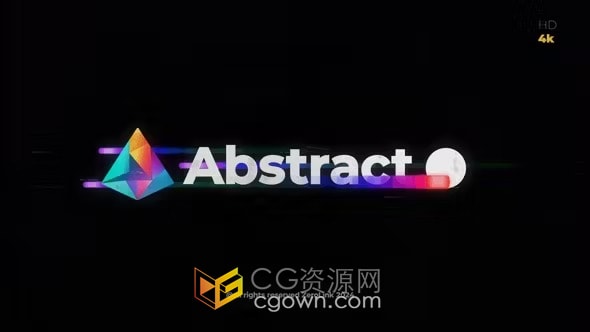 AE模板-带有一丝复古效果的大粗体文字极简文本类型LOGO动画