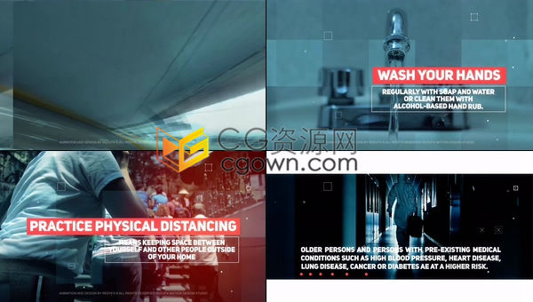 AE模板-新冠病毒医学研讨会报告幻灯片突发新闻纪录片医疗防疫主题视频