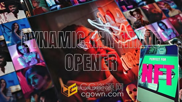 开场宣传视频片头AE模板动感节奏照片动画制作