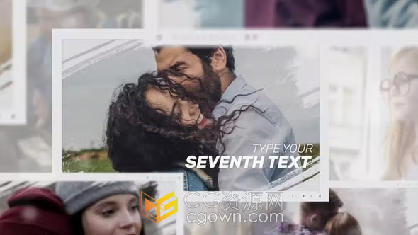 AE照片幻灯片模板图片动画视频相册制作工程