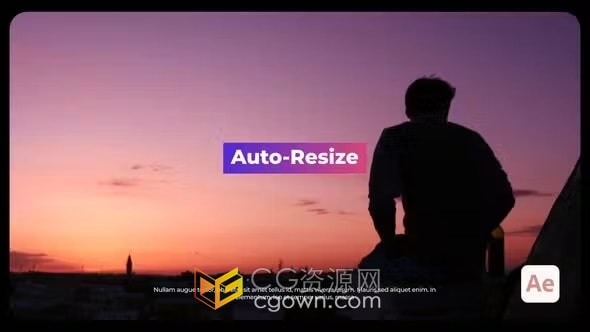 4K分辨率排版动画文字标题效果-AE模板下载