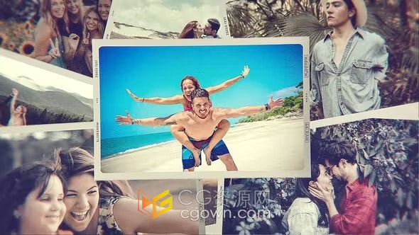 AE模板-多用途简约温馨照片幻灯片美好回忆视频相册