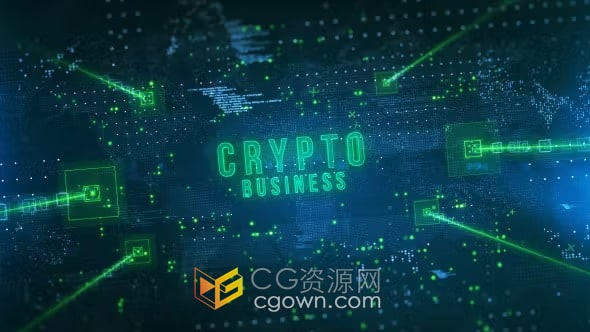 高科技互联网数字技术宣传片视频动画制作AE模板