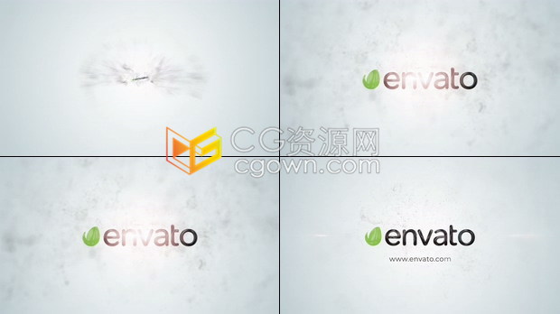AE模板粒子动画效果演绎标志宣传介绍LOGO视频片头