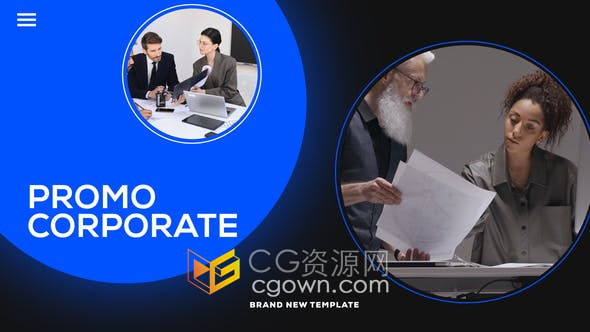 AE模板-企业开场白公司宣传片视频动画制作工程