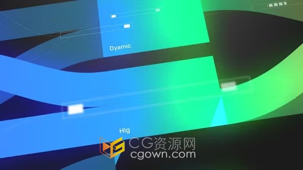 光面电路线路数字连接品牌标识LOGO动画-AE模板