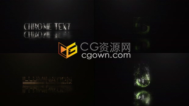 AE模板使用Particular插件制作华丽粒子掉落汇聚成LOGO标志金属片头