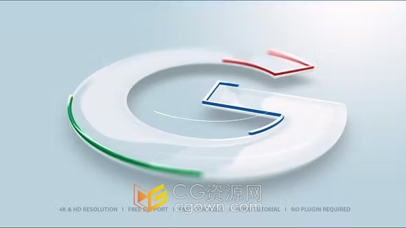 AE模板-现代简单光泽优雅标志动画企业品牌LOGO片头