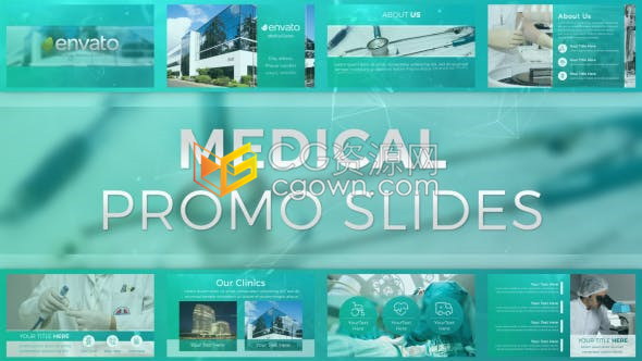 AE模板-医疗中心项目现代健康护理医学宣传片介绍公司视频动画