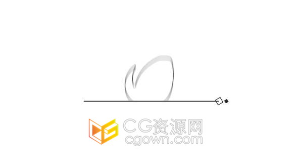 AE模板-简约线条形状动画LOGO边缘线效果制作视频片头