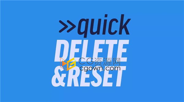 AE脚本-图层属性重置脚本Quick Delete & Reset v1.1.4带视频教程