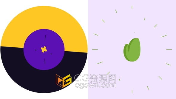 AE模板-抽象多彩图形动画标志揭示LOGO视频片头