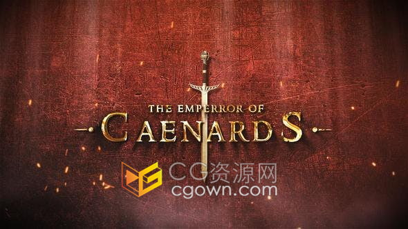 AE模板电影预告片游戏宣传片幻英勇战斗充满童话般激烈氛围视频