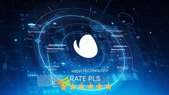 AE模板-新闻技术IT加密货币人工智能网络安全游戏HUD标志介绍