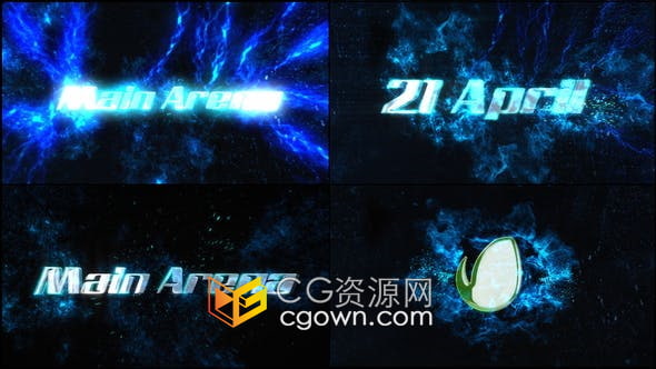 AE模板-爆炸粒子特效动画LOGO视频片头