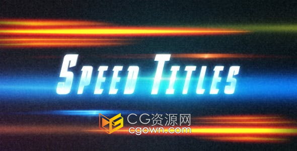 AE模板-爆发追逐扭曲故障比赛动作宣传视频片头动画制作