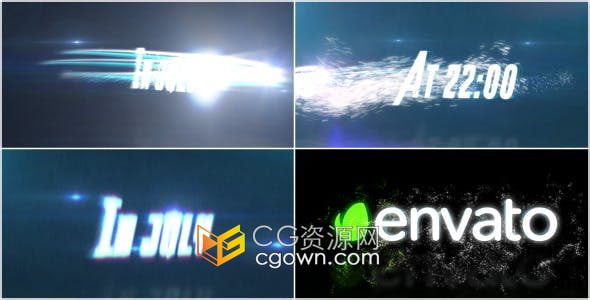 AE模板-粒子特效文字动画LOGO视频片头Event Teaser