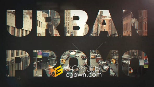 AE模板-嘻哈都市开场白说唱节奏街头运动开场视频动画