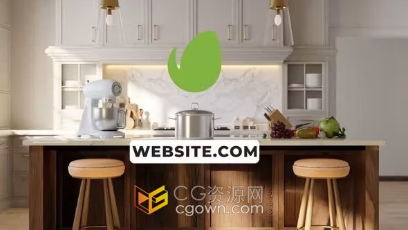 厨房介绍烹饪节目美食频道宣传视频片头-AE模板