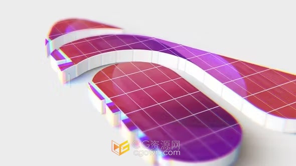 3D风格立体方块拼成标志动画-AE模板