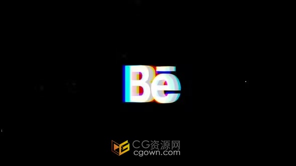 AE模板-rgb分裂故障标志动画Glitch Logo Reveal