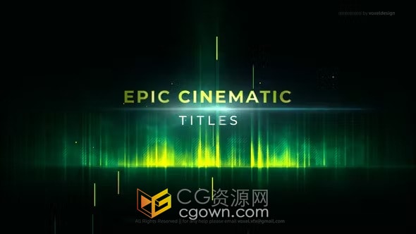 史诗级电影片名宣传标题-AE模板免费下载