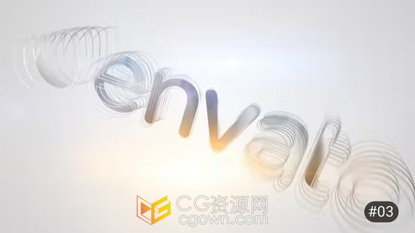 7组设计明亮LOGO轮廓旋转企业品牌宣传片头AE模板