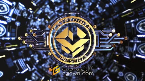 AE模板-区块链项目ICO金融科技加密货币主题标志揭晓