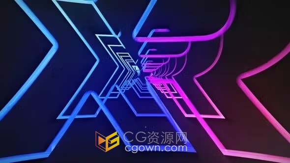 AE模板-快速彩色明亮光线演绎公司LOGO品牌动画