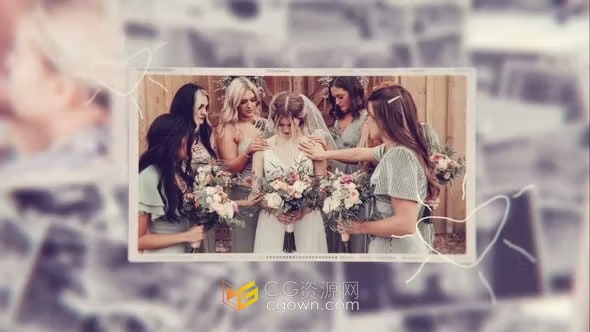 AE模板-极简时尚视频相册适合各种主题照片展示Photo Slideshow