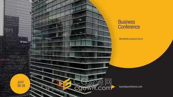 会展商务会议活动推广公司业务代理宣传片制作-AE模板