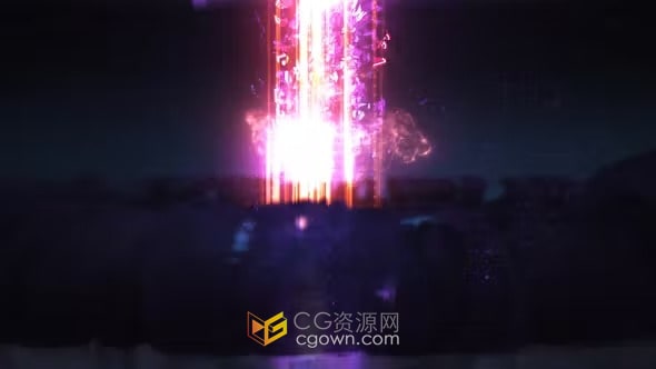 震撼强大能量闪电冲击波视觉特效LOGO揭示-AE模板