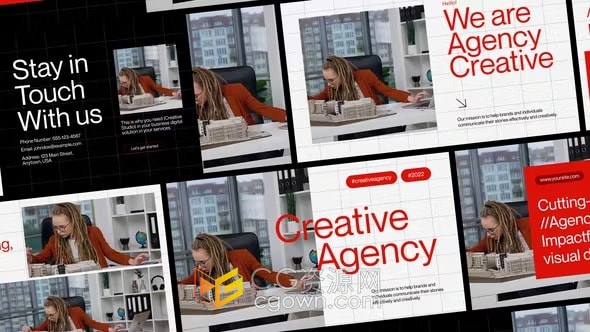 创意机构营销服务展示团队介绍视频-AE模板