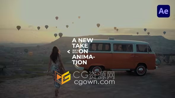 AE模板-创意极简时尚标注标题Glitch Call Outs